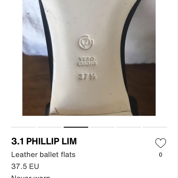 3.1 Phillip Lim Ballet Flats Size 37 1/2 - Picture 7 of 9